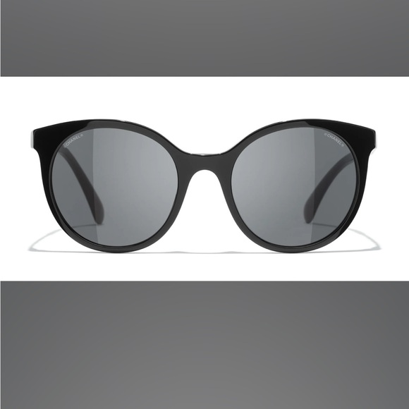Chanel Pantos Sunglasses Black/Gold - Picture 9 of 9